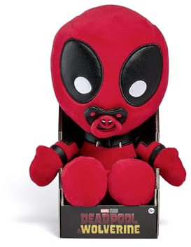 Simba Peluche Babypool, Supereroe Dettagliato del Film Deadpool & Wolverine dei MARVEL Studios, Giocattolo per i Fan e i Collezionisti dai 15 Anni in Su, 26 cm