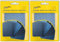 ZEFFFKA 2PACK Jean-Flicken zum Aufbügeln für Innen und Außen Stärkster Kleber 100% Baumwolle Verschiedene Blautöne Reparatur-Dekorationsset 12 Stück Größe 3 x 4-1/4 (7,5 cm x 10,5 cm)