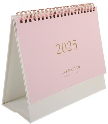 Operitacx Tischkalender 2024-2025 – Juli. 2024 – Dez. 2025 Stand-Flip-Desktop- 2024–2025 Tischkalender Mit Julianischem Datum