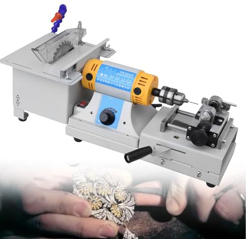 Hydravex Lucidatrice per Gioielli in Pietra, Sega da Tavolo di precisione in Miniatura, Macchina da Taglio per tornio da banco, lucidatrice per Pietre preziose per la creazione di Gioielli