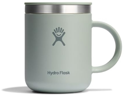 Hydro Flask - Travel Coffee Mug 354 ml (12 oz) - Gobelet Isotherme en Acier Inoxydable - Poignée et Couvercle à Pression - Agave