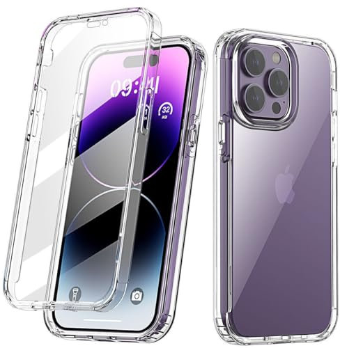 TitiSol iPhone 16 Case with Built in Screen Protector, Magnetic Designed for iPhone 16, Compatible with MagSafe Built-in Touch Sensitive Anti-Scratch Screen Protector (Apple iPhone 16) Clear