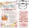 DPKOW Idee Cadeau Mamie Petite-Fille Bracelets Cartes avec Enveloppe Fête des Grand-Mère Cadeau, Bonne Fête Mamie Carte de Vœux Bracelets Mamie Petite Filles Fête des Grand Mère Bracelets