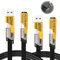 2PCS 4 in 1 Multi Charger Cable 65W 4in1 Charging Cable Dual Head USB 4 in 1 Charging Cable Efficient Data Transfer Fast Charging Cable Compatible with iPhone Android Samsung Galaxy Huawei Macbook