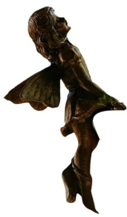 Dualoai 4X Fliegende Feen Figuren Blume Fee Topf Anhänger Blumentopf Huggers Engel Figur für Puppenhaus