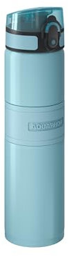 AQUAPHOR City Cool Filter Water Bottle - Double Wall Stainless Steel Insulated - Keeps Water Cool 24H - 500 ml (Fresh Teal)