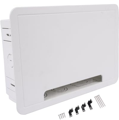 Getanye Kabel-Management-Kit für die Wand, 9 Zoll (22,9 cm), TV-Box, Einbau-TV-Ausgang und Netzwerkgehäuse, Ersatz für die Arbeit mit Roku, Apple TV, Fire TV Stick