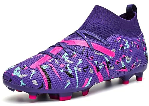 BAODLE Scarpe da calcio da ragazzo FG/AG scarpe da calcio da uomo TF professionali scarpe da allenamento leggere Soccer Cleats per erba artificiale
