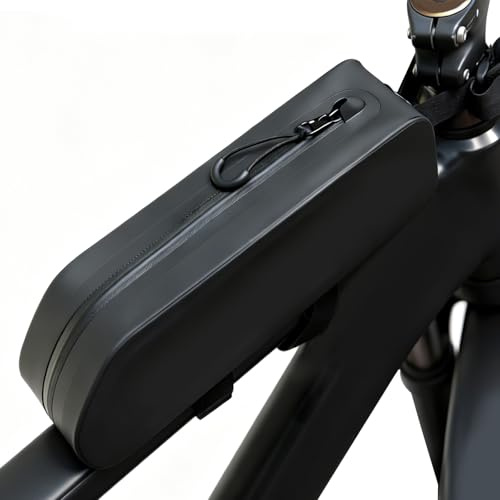 cupeohome Fahrrad Rahmentasche, Oberrohrtasche Rennrad, Oberrohrtasche Fahrrad Schraubbar, Rahmentasche Fahrrad Oberrohr, wasserdichte, für Mountainbikes, Rennräder, Schwarz