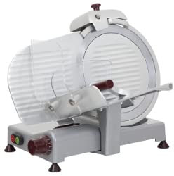 RGV Luxury Italie 300 est électrique 180 W Aluminium Gris Slicer – Trancheuse à Jambon (aluminium, gris, 550 mm, 480 mm, 430 mm, 17 kg)