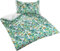Bettwaesche-mit-Stil Mako Satin Kinderbettwäsche Dschungel Faultier AFFE Löwe (Pastell Grün, 135x200 + 80x80 cm) 100% Baumwolle
