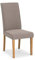 Julian Bowen 2er-Set Esszimmerstühle „Seville“, Taupe/Eiche, Höhe: 103, Breite: 41, Tiefe: 66 cm