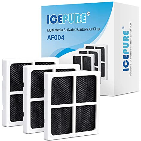 ICEPURE AF004 Refrigerator Air Filter Replacement for LG LT120F, Kenmore Elite 469918, 9918, ADQ73214402, ADQ73214404, ADQ73334008, 3PACK