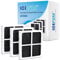 ICEPURE AF004 Refrigerator Air Filter Replacement for LG LT120F, Kenmore Elite 469918, 9918, ADQ73214402, ADQ73214404, ADQ73334008, 3PACK