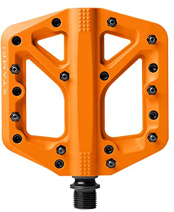 CRANKBROTHERS Unisex – Erwachsene CRANKBROT-Pedale. Stempel 1 KLEINE ORANGE