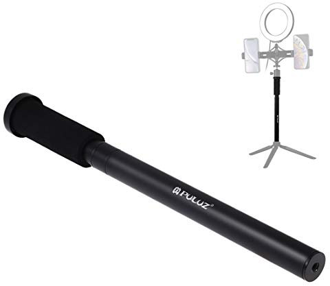PULUZ Tripod Extension Tube, Handheld Adjustable Aluminum Alloy Tripod Mount Monopod Extender for LED Video Lights,Ring Flash Light and Other Photography Accessories with 1/4 Screw Thread