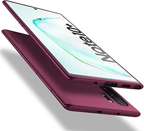 X-level Cover Compatibile con Samsung Galaxy Note 10 Plus, Ultra Sottile e Morbido TPU Protettiva Custodia Silicone Rubber Protezione Cover per Samsung Galaxy Note 10 Plus, Vino Rosso