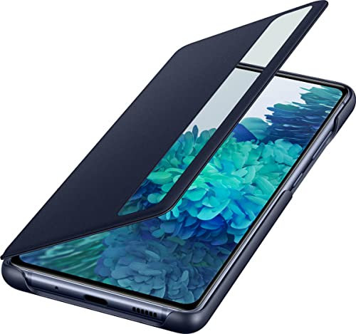 Samsung Clear View Smartphone Cover EF-ZG780 for Galaxy S20 FE Flip Cover, Extra Thin, Shockproof, Protective Case, One Size, Navy - 6.5 inch
