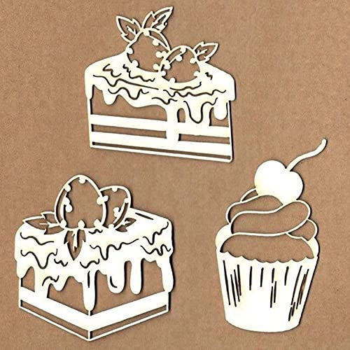 YunTrip Stanzformen für Kartenherstellung, Desserts, Kuchen, Metall, Stanzschablone für DIY Scrapbooking, Album, Prägung, Foto, Basteln, Papierkarten, dekorative Bastelarbeiten