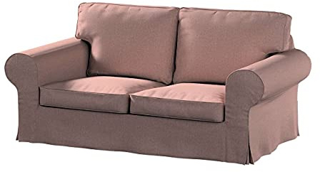 dekoria Ersatz für Bezug für Ektorp 2-Sitzer Schlafsofa ALTES Modell Sofahusse passend für Modell Ektorp Altrosa