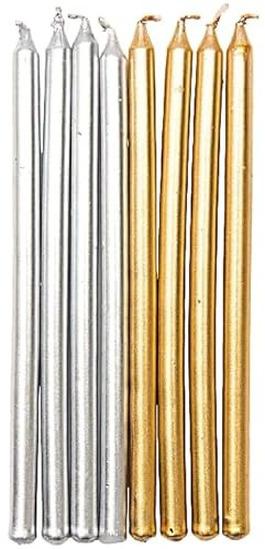 Kerzen Gold und Silber