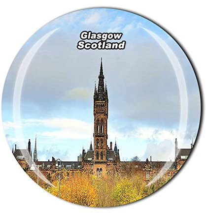 Glasgow Scotland UK Kühlschrankmagnet, Tourist, Souvenir-Kollektion, Kühlschrankkristall, magnetischer Aufkleber