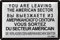 LANOLU Retro Blechschild Nostalgie DDR - You Are Leaving the American Sector Schild - Checkpoint Charlie Berlin Souvenirs als Geschenke - vintage Metallschild, 20x30 cm