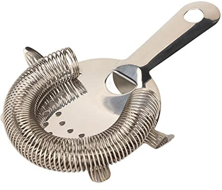 Passoire de Bar pour Barman - Passoire à Cocktail en Acier Inoxydable avec Poignée Ergonomique, Passoire à Boisson pour Barmans