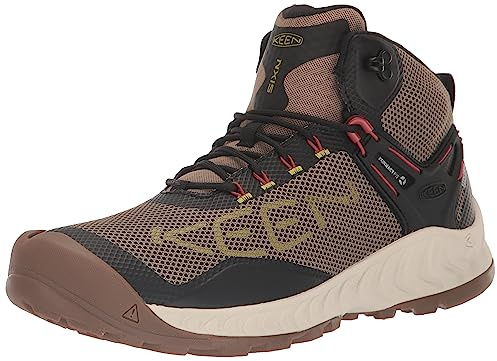 KEEN Nxis Evo Mid Sneaker, Brindle Citronelle, 43 EU