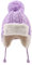 XIAOHAWANG Baby Mütze Winter Strickmütze Baby Newborn Warme Wintermütze Mädchen Kindermützen Jungen Benia für Baby Kinder (Lila,2-8Jahren,L)
