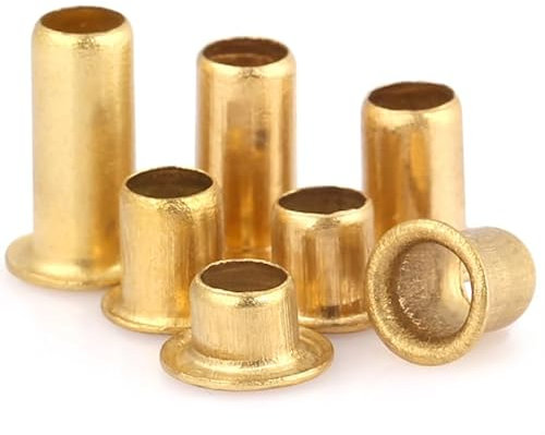 Rohrnieten M2 M2,3 M2,5 M3 M3,5 M4 M5 M6 Rohrnieten Doppelseitige Leiterplatte PCB-Nägel Kupfer-Hohlnietmuttern GB876-2,5 x 5 mm (200 Stück)