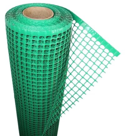 Florade® Clôture de Jardin en Plastique | Polyvalente | Verte | 270 g/m² | Maille : 14 mm / Largeur : 1,2 m | Pour Chien