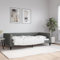 Hovothy Tagesbett Stoff 100x200 cm Bettrahmen Stauraumbett Gepolsterter Plattformbettrahmen Einzelbett Bett Teenager Bed Frame Dunkelgrau