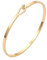 KOOUNUATA Dünner Armreif mit Hakenverschluss 18K Gold personalisierbares offenes Oval-Armband Inspirationsarmband für Damen