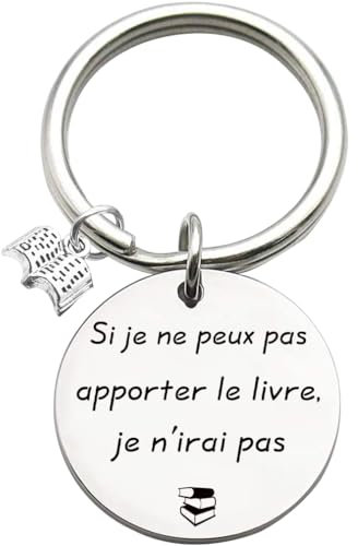 Cadeaux pour Les Amateurs de Livres Club de Lecture Porte clés Cadeau de ver de Livre Cadeau de Bibliothécaire pour les Femmes Lecteur Masculin Auteur