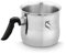 MIKONI Milchtopf mit PFEIFE, 1.5L 2L aus Edelstahl Induktion dicker Boden Milchkanne groß, silber, tolle Qualität Milchkocher (1.5 Liter, Ø 13cm)