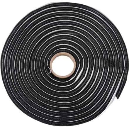 Butylrundschnur Schwarz 9mm x 4m Butylschnur Selbstklebend Wasserdichtes Butyl Klebeband für Pkw-LKW-Scheinwerferfenster, Tür, Windschutzscheibe, Fenster