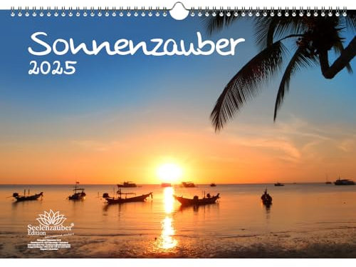 Sonnenzauber DIN A3 Kalender für 2025 Sonne - Seelenzauber