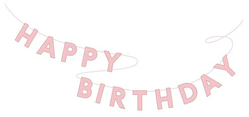 Bonjour Fte Signature Happy Birthday Banner - Birthday Decorations | Barbie Party Decor for Girls, Pack of 1, 10 Long