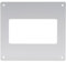 Vent Systems 204 x 60 mm rechteckiger Kanal Wandflansch – gerade oder flexible Rohreinlass- und -auslasshalterung – Lüftungsanschluss für Heizung, Kühlung – HVAC-System-Kanaladapter