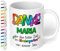 True Statements Dankeschön Kita Abschiedsgeschenk für Erzieherin: Keramik-Tasse personalisiert „Danke WUNSCHNAME – für die tolle Zeit im Kindergarten!“ - 330ml (Weiß)