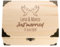 4youDesign Holzkiste, Schatztruhe zur Hochzeit mit Gravur – Motiv Just married 2 Namen, Datum – Hochzeitsgeschenk für Brautpaar – Perfekt als Verpackung oder Geldgeschenk – L18xB13xH10cm