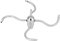 Uadme Garten Drehregner Edelstahl 4 Arm Sprinkler DN25 G1 Innengewinde Waterscape Drehdüse Garten Brunnen Sprinkler