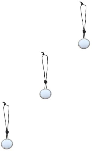 Parliky 3pcs Adjustable Diving Rearview Mirror Lanyard Cord Lightweight Portable Scuba Diving Supply Underwater Mirror