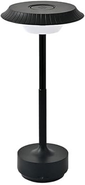 Ventilador de baño con altavoz de dientes, luz nocturna, lámpara de mesa de estilo retro, lámpara de mesa inalámbrica, lámpara de mesa recargable, lámpara portátil de mesa de comedor al aire libre,