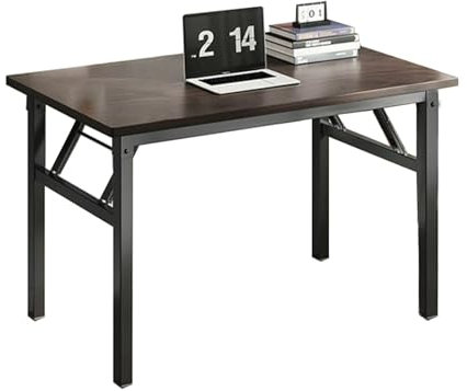 Tragbarer, faltbarer rechteckiger Esstisch für 6 Personen mit Eckbank, kleiner Küchen-Beistelltisch für TV-Abendessen, Schwarz (100 x 60 x 75 cm)