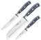 Juego de Cuchillos Profesionales BRA Signature en Acero Aleman Molibdeno Vanadio (3X Santoku)