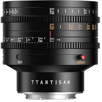 TTARTISAN 35mm T2.1 Vollformat Cine-Objektiv mit Dual-Bokeh-Effekt Manuelles Filmobjektiv mit großer Blende, 0.8 Mod Zahnkranz, für E Mount Kameras A7 FX3 a5000 NEX-3 ZVE-10 FX30 etc.
