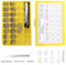 Glasses Repair Kit 1000 PCS Spectacles Repair Kit with Screws and Screwdriver, Tweezer, Silicone Nose Pads and Cleaning Cloth, Complete Eyeglass Sunglass Assorted Screws Repair Tool Kit 32 Grids