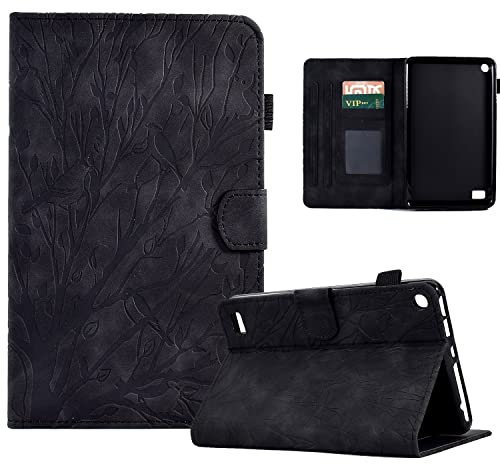 Funda para tableta Compatible con Kindle Fire 7 2019/2017/2015 Estuche de cuero de 7 pulgadas, Estuche Fire 7 (9.ª/7.ª/5.ª generación) Funda protectora a prueba de caídas con ranura Compatible with ta